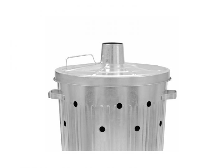 Incinérateur De Jardin / Grille Herbes Galvanisé 72L tout Incinerateur De Jardin