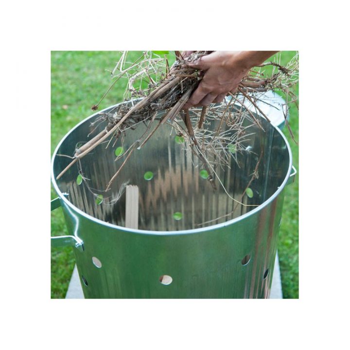 Incinérateur De Jardin Marque Nature Rond Et Galvanisé avec Incinérateur Jardin