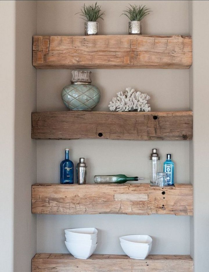 Insane Farmhouse Bathroom Remodel Ideas (68 | Rustic Wood dedans Etagere Salle De Bain But