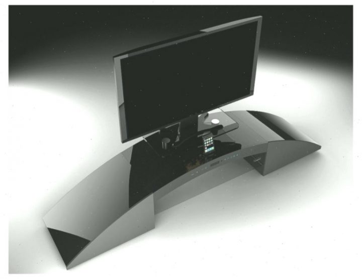 Inspirant Meuble Tv Design Home Cinema Integre, Meuble Tv encequiconcerne Meuble Tv Home Cinema Intégré