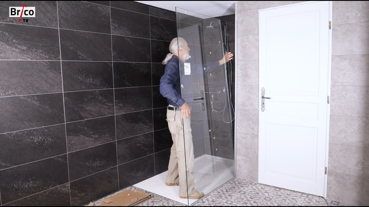 Installer Une Paroi De Douche - Tuto Bricolage Avec Robert intérieur Pare Douche Leroy Merlin