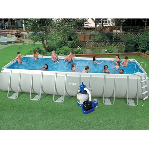 Intex Kit Piscine Hors-Sol Tubulaire Ultra Silver 7.32 X 3 encequiconcerne Kit Habillage Piscine Tubulaire Intex