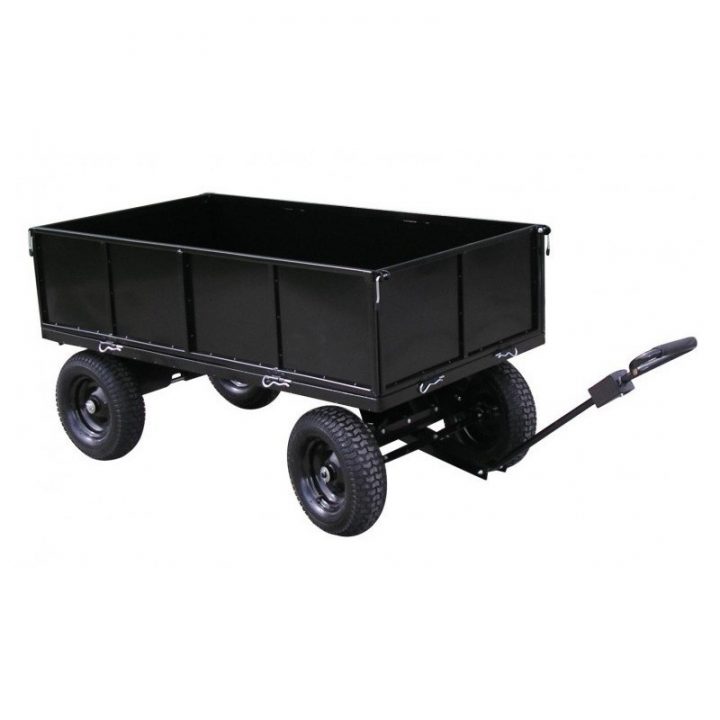 Jardinage Remorques Remorque Plateau Roues En Acier Peint pour Chariot De Jardin 4 Roues