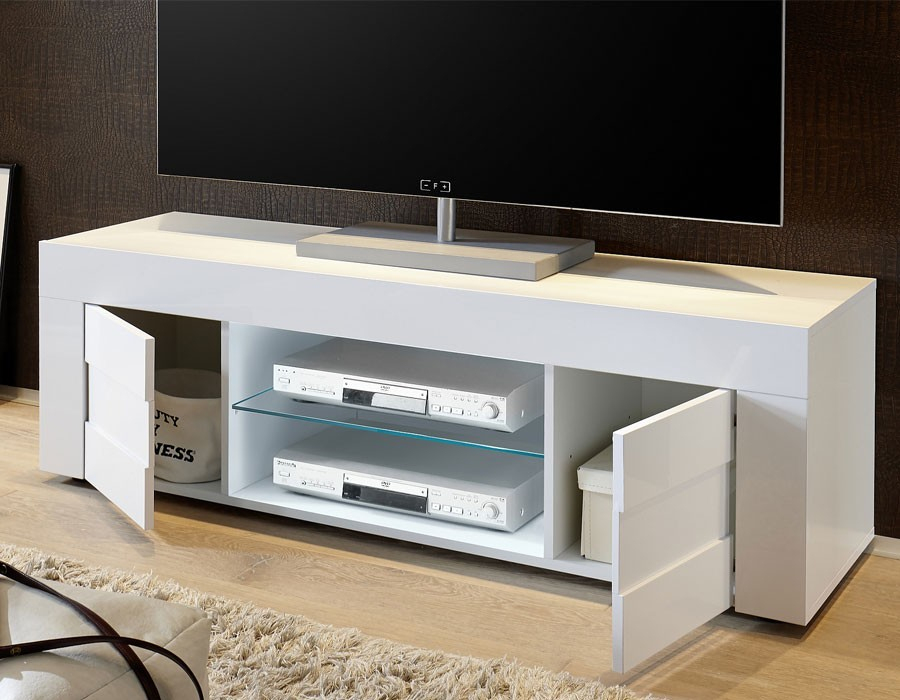 Javascript Est Désactivé Dans Votre Navigateur. encequiconcerne Meuble Télé Blanc Laqué