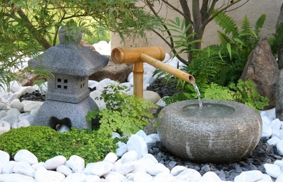Jδrdin Zen La Fontaine | Jardin Japonais, Petit Jardin intérieur Fontaine Jardin Japonais
