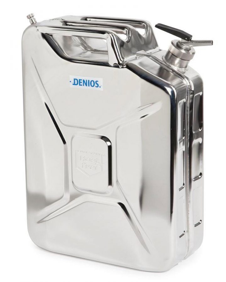 Jerrican En Inox, Avec Robinet De Soutirage Et Aération, 20 Litres destiné Jerrican Avec Robinet