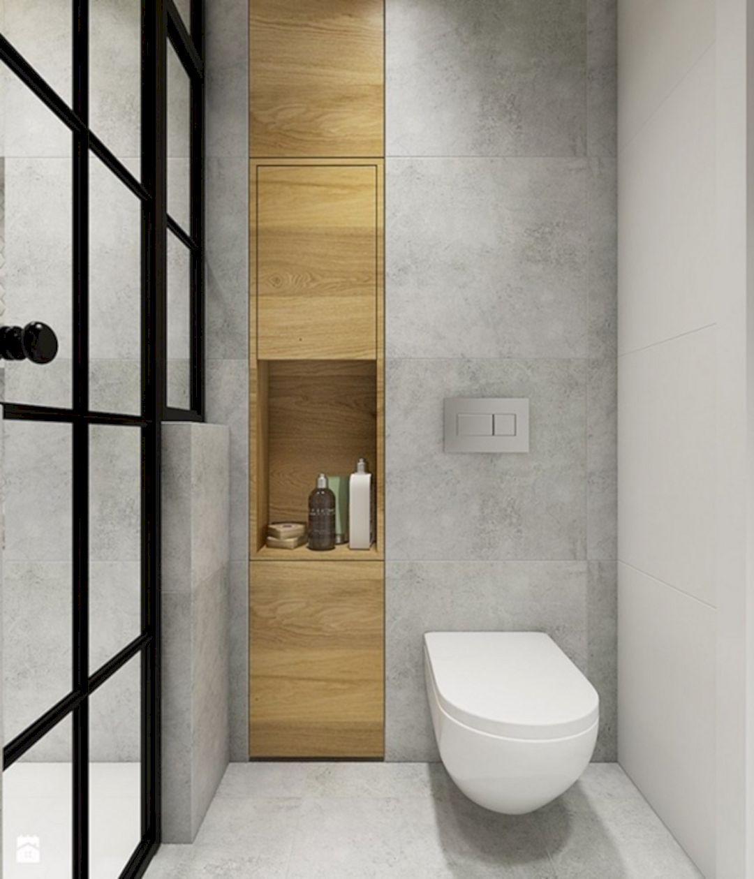 K54 Apartment: A Stylish Apartment Designed With Black-White dedans Placo Hydrofuge Salle De Bain