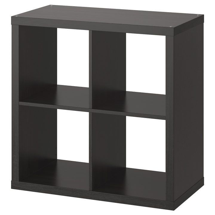 Kallax Shelving Unit – Black-Brown 77X77 Cm tout Meuble Case Ikea