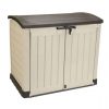 Keter - Store It Out - Abris De Jardin - Marron/Beige dedans Abri De Jardin Pvc Pas Cher