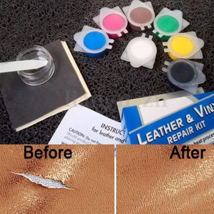 Kit Cuir Vinyle Trousse Réparation Réparer Déchirures tout Kit Reparation Canape Simili Cuir