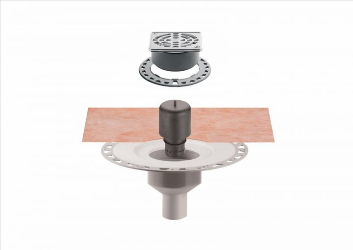 Kit D''évacuation Pour Douche À L''italienne Sortie Verticale Kerdi Drain  Schluter à Evacuation Douche À L Italienne