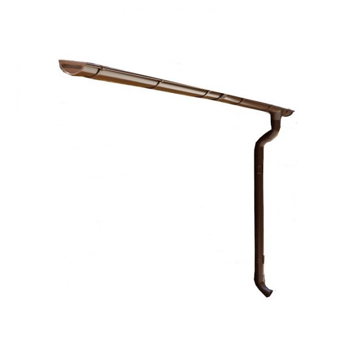 Kit Gouttières Marron – Pack Prêt À La Pose Pour Carport serapportantà Gouttière Pour Abri De Jardin