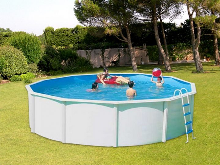 Kit Piscine Hors-Sol Acier Toi Canarias Circular Pack encequiconcerne Kit Terrasse Piscine Hors Sol