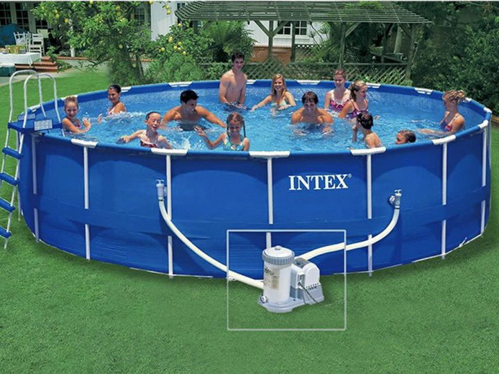 Kit Piscine Hors-Sol Intex Metal Frame Ronde 5.49M X 1.22M avec Kit Habillage Piscine Intex Kit Piscine Hors-Sol Intex Metal Frame Ronde 5.49M X 1.22M avec Kit Habillage Piscine Intex