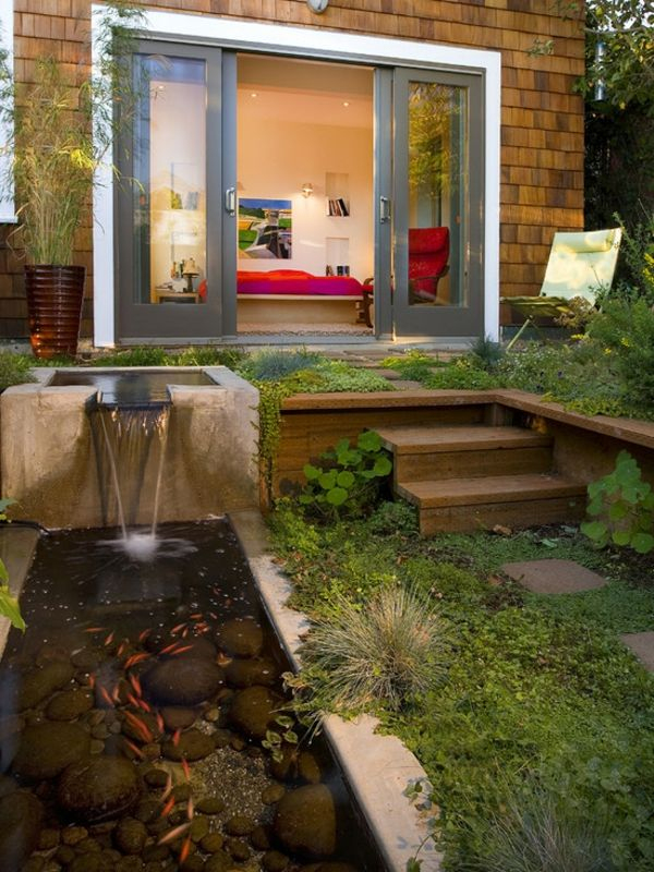 La Déco Extérieure Avec Une Fontaine Murale | Bassin De pour Fontaine Pour Jardin Japonais