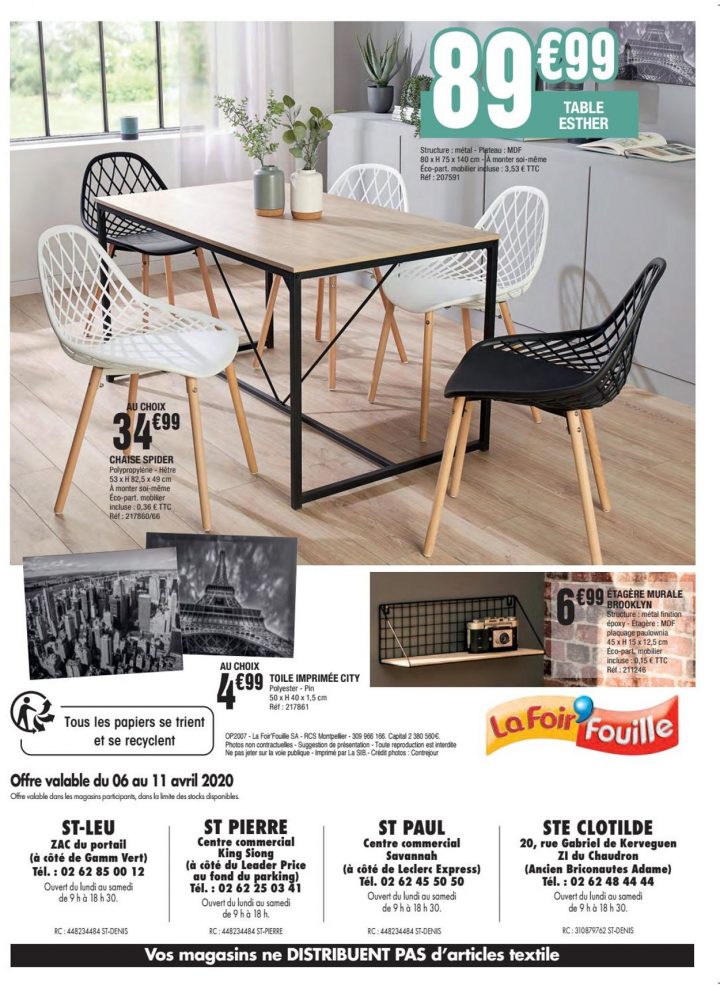 La Foir'fouille Catalogue Actuel 06.04 – 11.04.2020 [7 concernant Meuble Foir Fouille