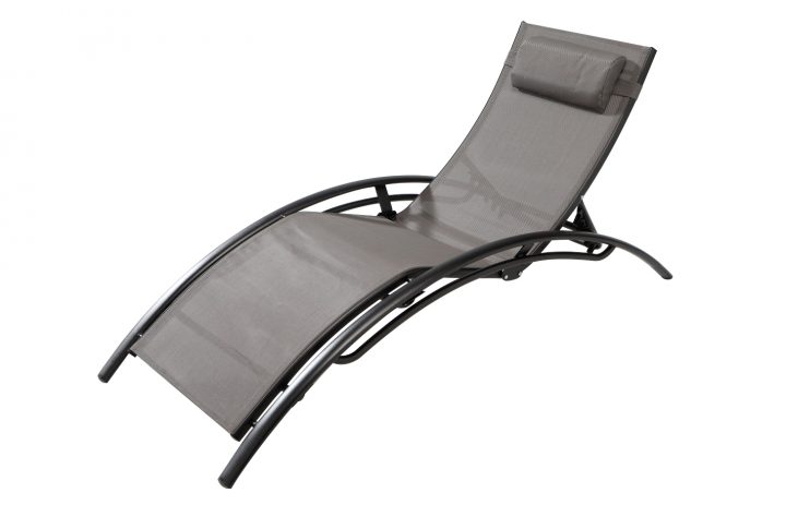 La Maison Du Jardin – Bain De Soleil Noir En Textilène destiné Bain De Soleil Gifi Dream