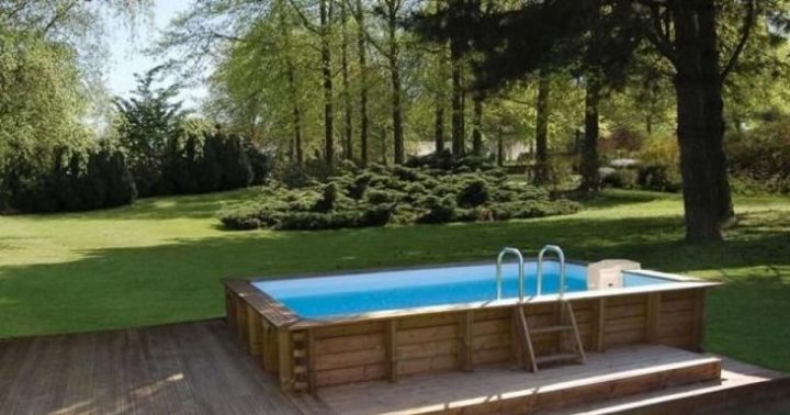 La Piscine En Kit Semi-Enterrée : Version Économique De La destiné Piscine Bois Alista