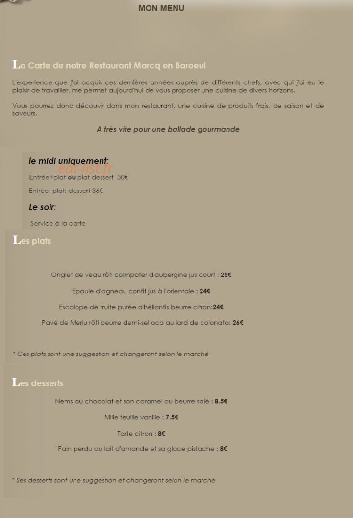 La Salle A Manger À Marcq En Baroeul, Carte-Menu Et Photos à La Salle À Manger Marcq En Baroeul La Salle A Manger À Marcq En Baroeul, Carte-Menu Et Photos à La Salle À Manger Marcq En Baroeul