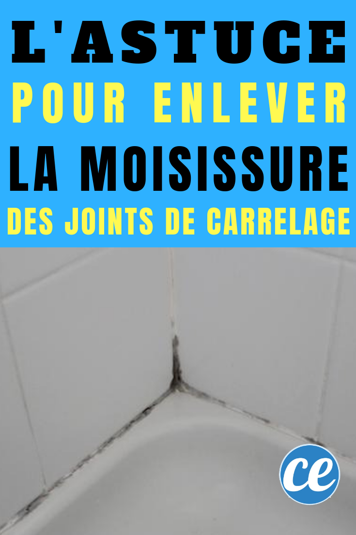 L'astuce Qui Marche Pour Enlever La Moisissure Des Joints De encequiconcerne Nettoyer Moisissure Douche