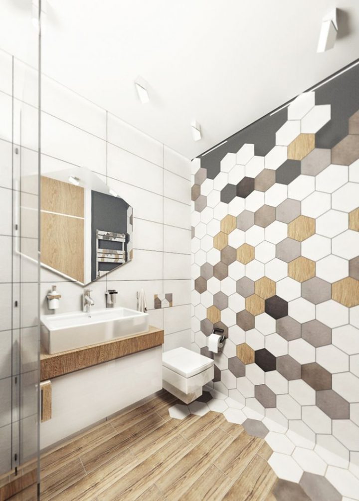 Le Carrelage Hexagonal De Salle De Bain, C'est Tendance pour Salle De Bain Carrelée Le Carrelage Hexagonal De Salle De Bain, C'est Tendance pour Salle De Bain Carrelée