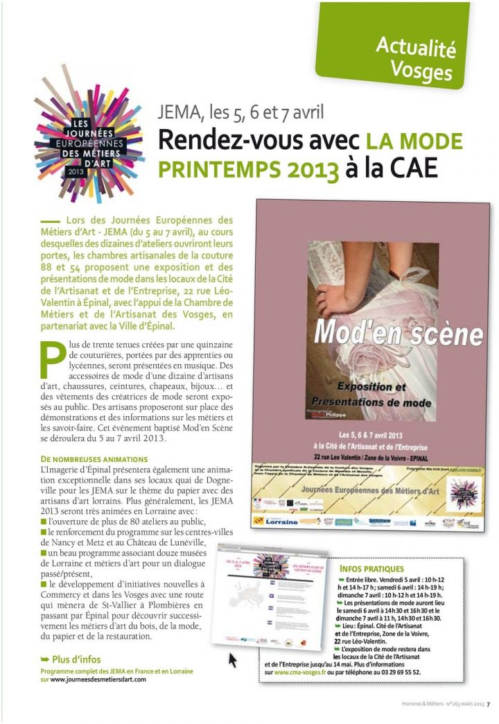 Le Magazine De Votre Chambre De Métiers Et De L'artisanat dedans Chambre Des Metiers Epinal Le Magazine De Votre Chambre De Métiers Et De L'artisanat dedans Chambre Des Metiers Epinal