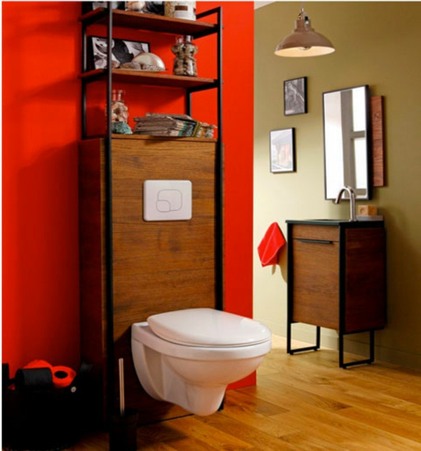 Le Meuble Wc – Archzine.fr intérieur Peinture Toilette