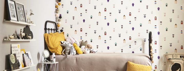 Le Papier Peint Fait Sa Révolution Créative Avec Castorama intérieur Stickers Salle De Bain Castorama