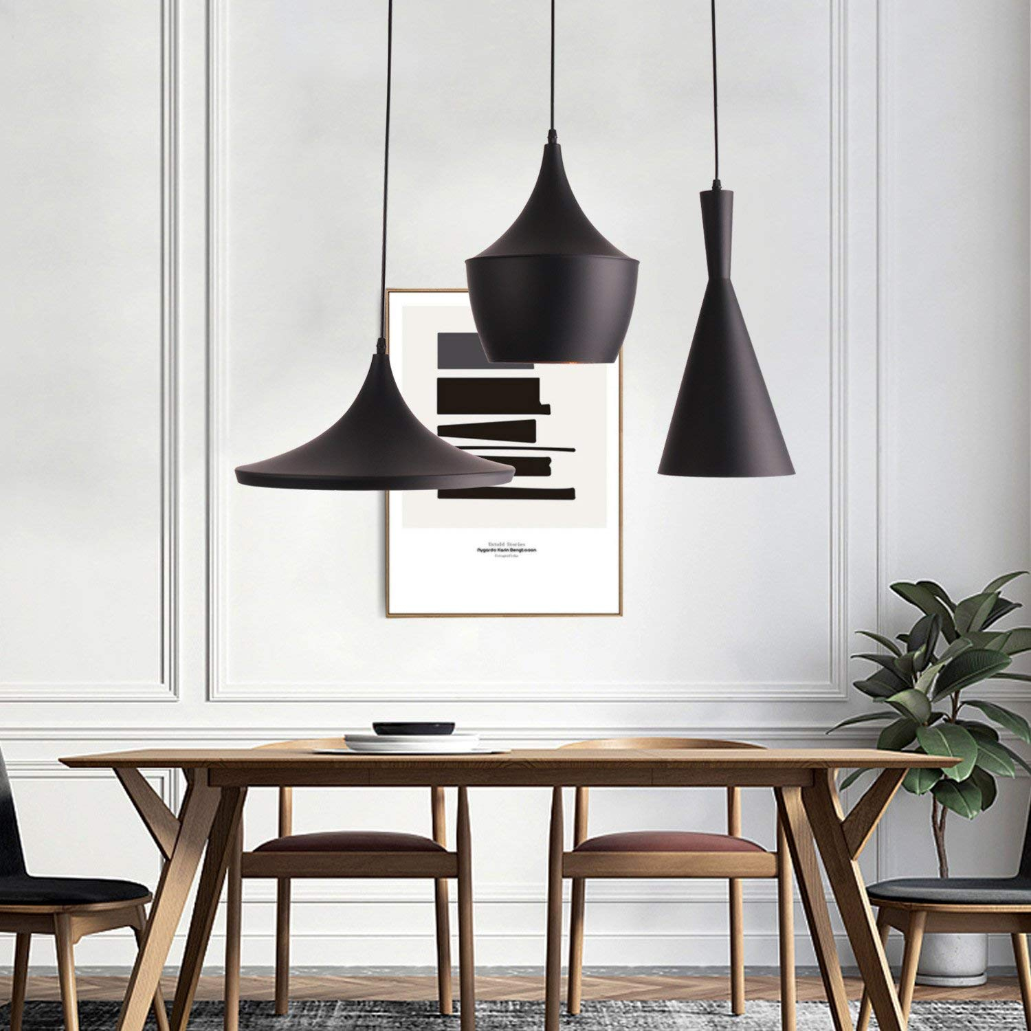 Le Plafonnier Noir, Pratique Et Esthétique - Zone Led serapportantà Plafonnier Pour Salle À Manger