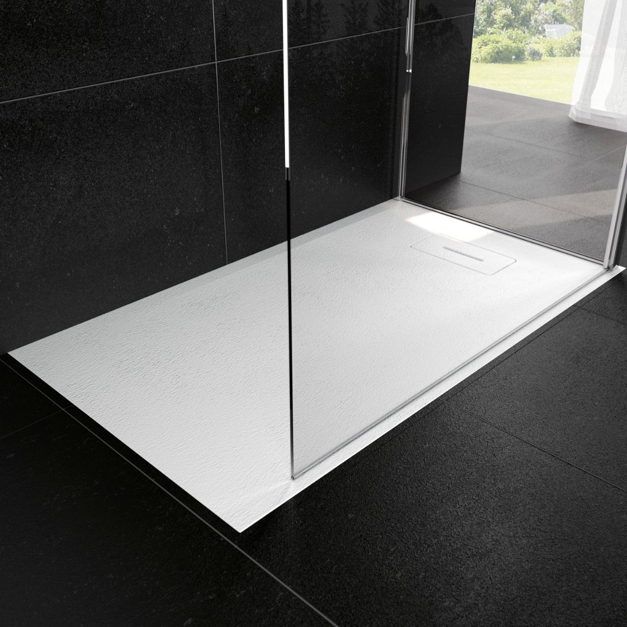Le Receveur De Douche Novosolid Ultra-Plat A Poser Ou A intérieur Bac A Douche Pas Cher