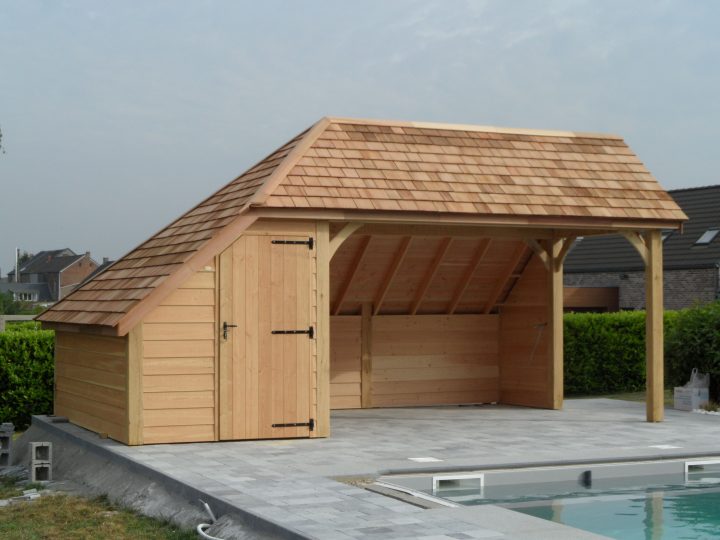 L'Élaboration D'Abris À Piscine Sur Mesure Ou Cabane De serapportantà Abri De Jardin Habitable Design