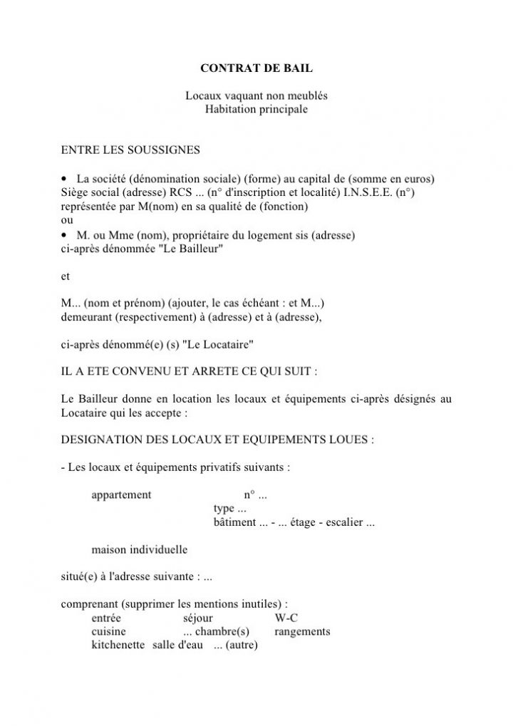 Lettre Resiliation Bail Meuble Par Le Locataire – Modele pour Modèle De Bail Meublé Lettre Resiliation Bail Meuble Par Le Locataire – Modele pour Modèle De Bail Meublé