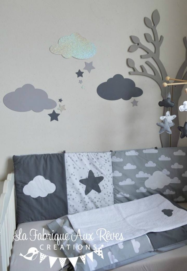 Linge Lit Bébé Et Décoration Chambre Bébé Nuages Et Étoiles intérieur Decoration Nuage Chambre Bébé Linge Lit Bébé Et Décoration Chambre Bébé Nuages Et Étoiles intérieur Decoration Nuage Chambre Bébé