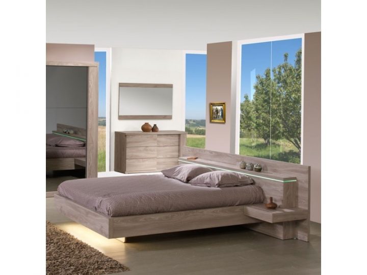 Lit Adulte Cadre De Lit + Tête De Lit À Chevets 140*190 Cm encequiconcerne Tête De Lit Coussin Suspendu