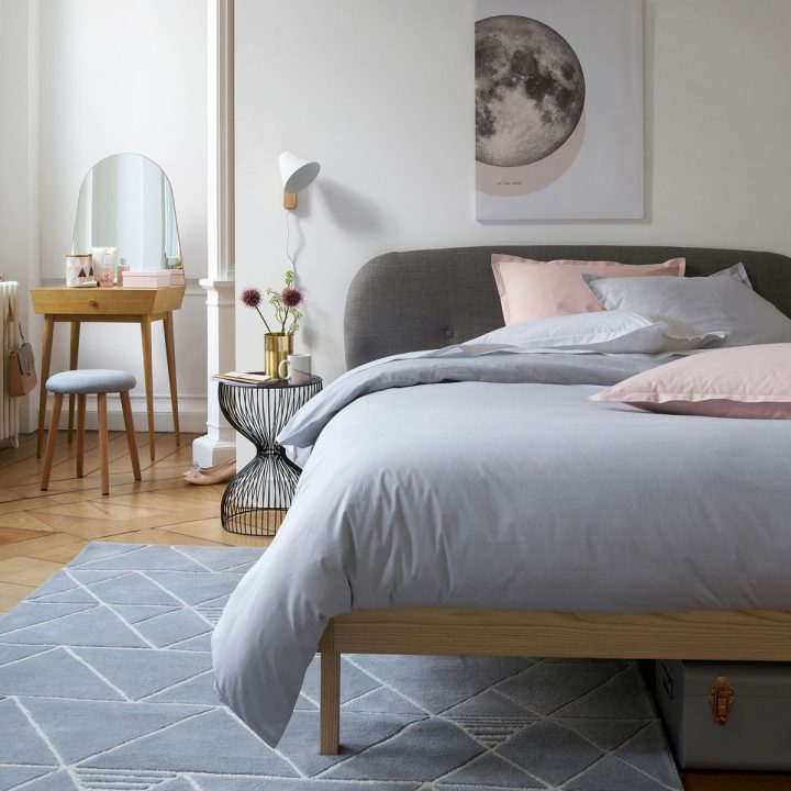 Lit + Tête De Lit D'Inspiration Scandinave | The Blog Déco encequiconcerne Tête De Lit Coussin Suspendu