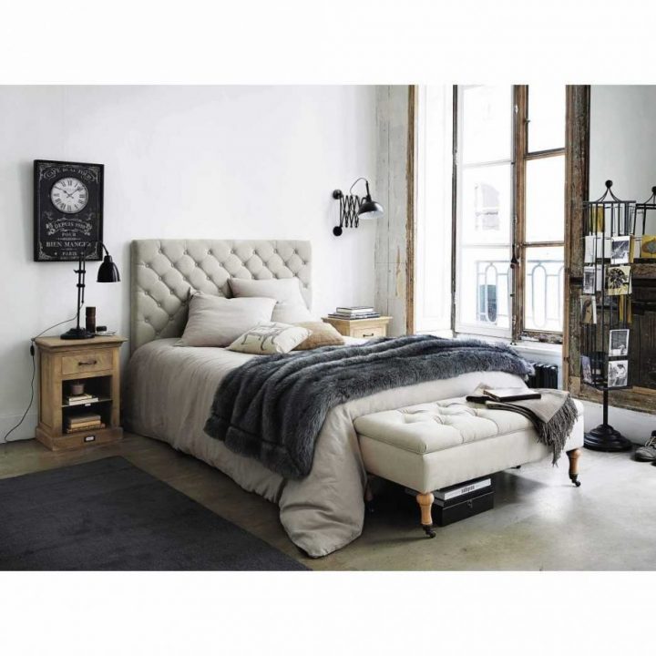 Litnoir Neiges Baldaquin Led Fabriquer Integree Chambres dedans Chambre À Coucher But