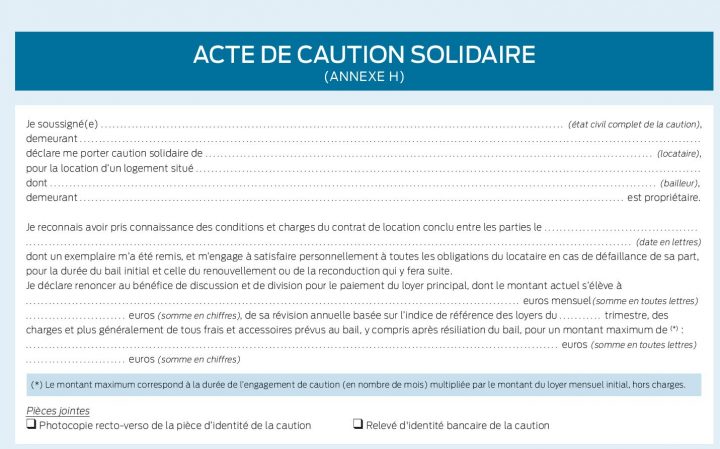 Location : Fin De La Mention Manuscrite Pour L'acte De Caution concernant Caution Pour Un Meublé