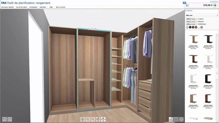 Logiciel Dressing 3D Gratuit destiné Casto 3D Rangement