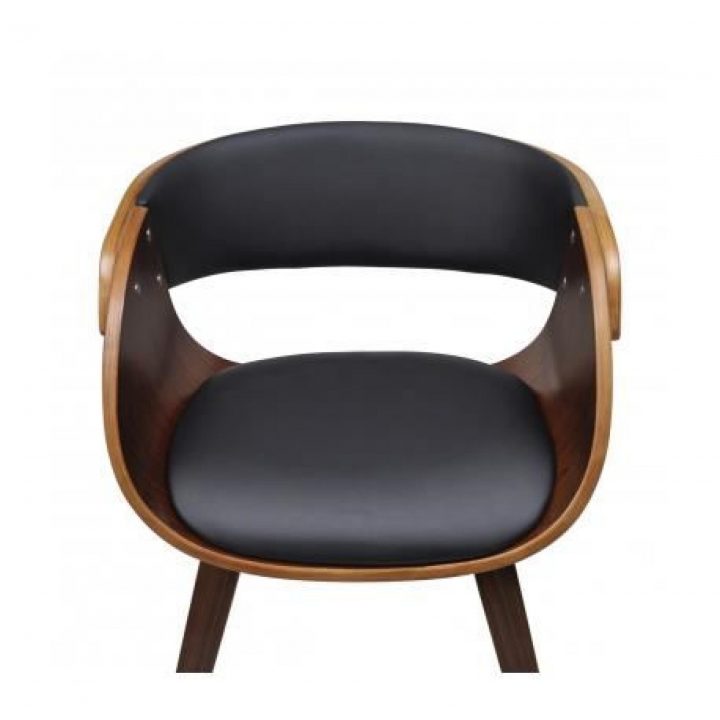 Lot De 2 Chaises À Accoudoirs Confortable Salle À Manger En Cuir Brun tout Fauteuil Salle À Manger Accoudoirs