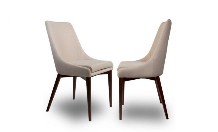 Lot De 2 Chaises Tissu Juju Couleur Beige dedans Soldes Chaises Salle A Manger