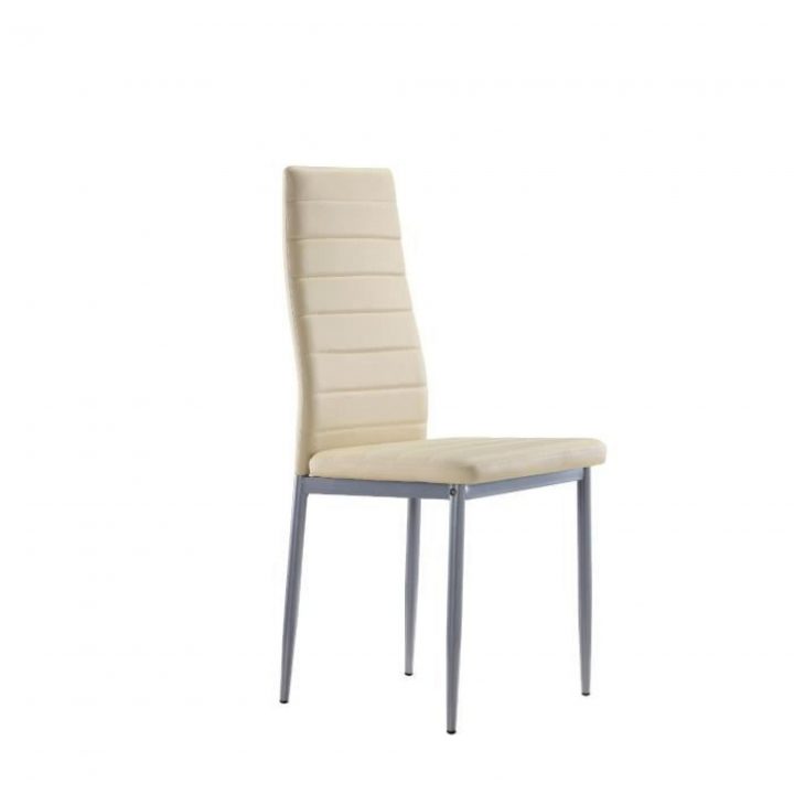 Lot De 4 Chaises Design De Salle À Manger Beige concernant Soldes Chaises Salle A Manger