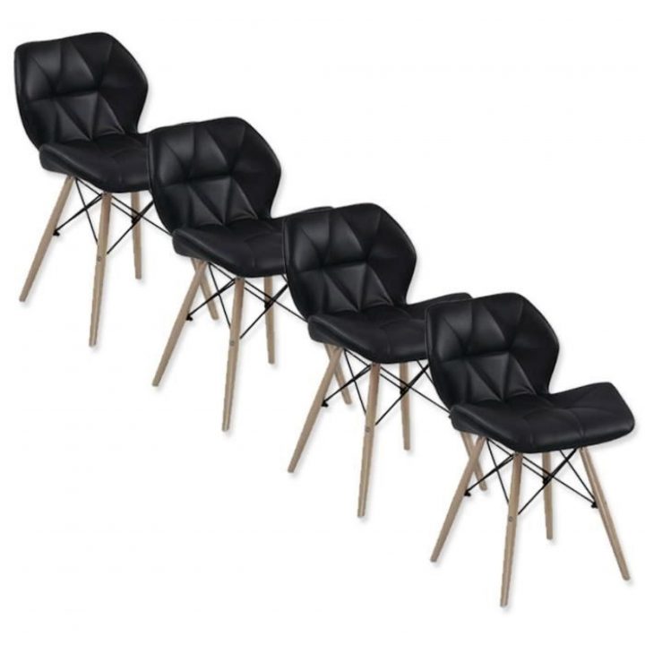 Lot De 4 Chaises Design Ophir Noir avec Chaise Salle A Manger Pas Cher Lot De 4