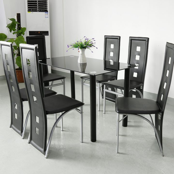 Lot De 6 Chaises De Salle À Manger Cuisine Siège En Pu Haut encequiconcerne Chaises Confortables Salle Manger