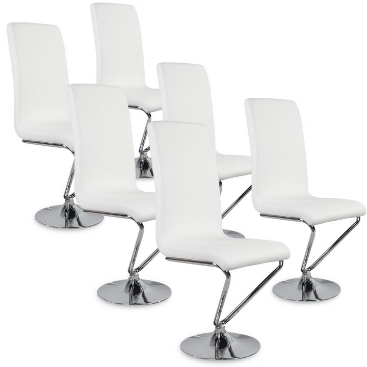 Lot De 6 Chaises Design Colami Blanc encequiconcerne Chaise Salle A Manger Pas Cher Lot De 6