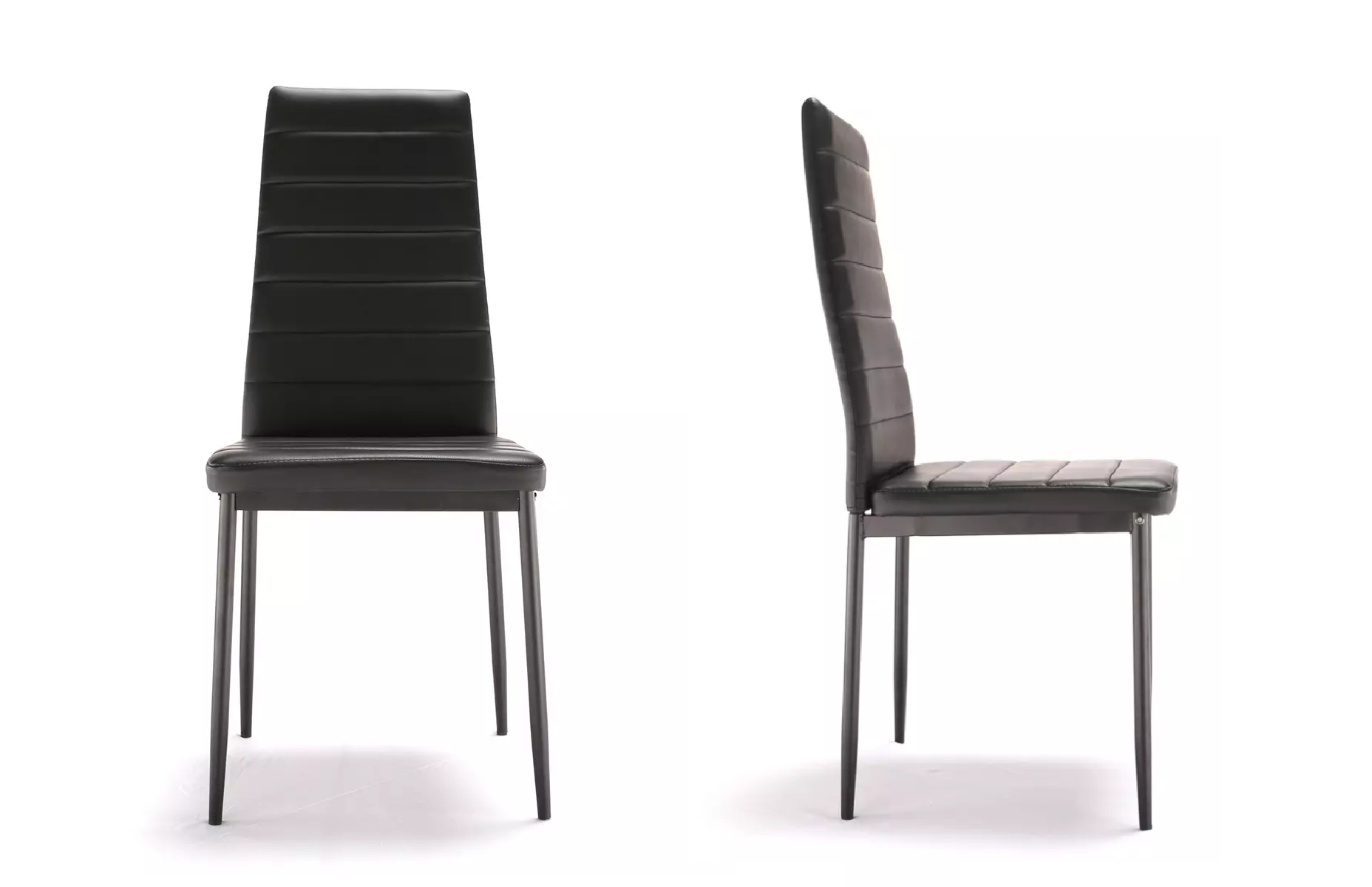 Lot De 6 Chaises Design Noir Fly  Chaise Design & Pas Cher avec