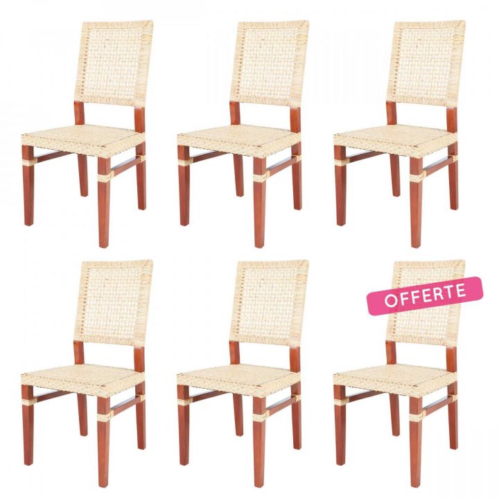 Lot De 6 Chaises Emy pour Chaise Salle A Manger Pas Cher Lot De 6