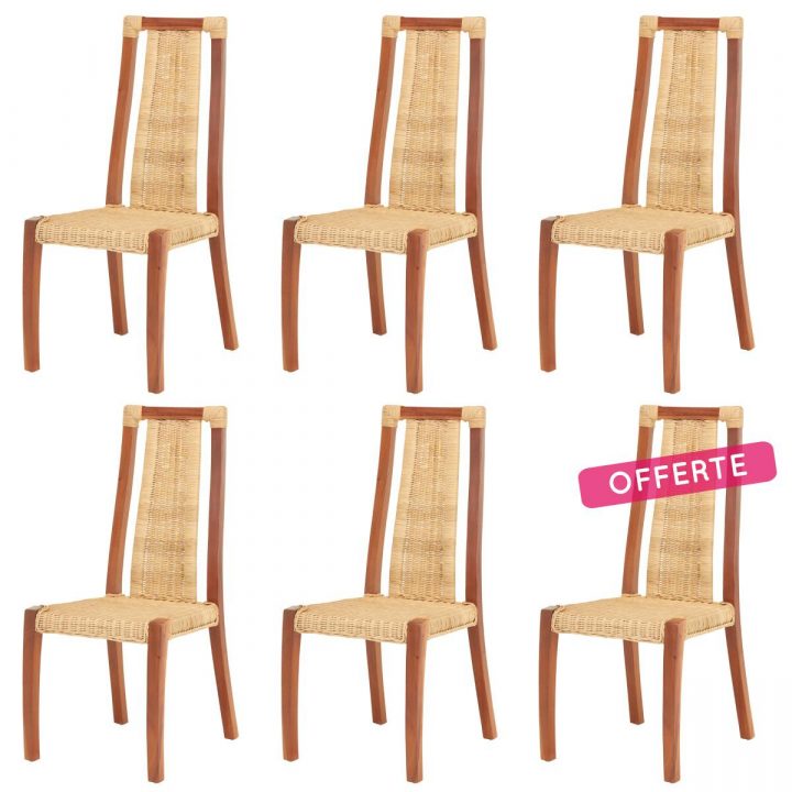 Lot De 6 Chaises Eva serapportantà Chaise Salle A Manger Pas Cher Lot De 6
