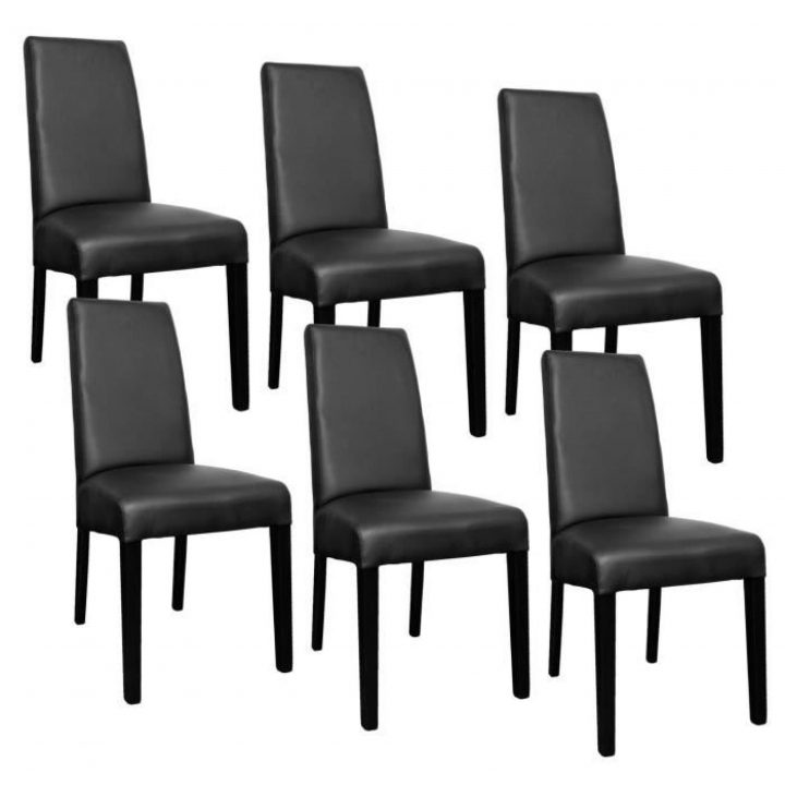 Lot De 6 Chaises Noir Muka dedans Soldes Chaises Salle A Manger