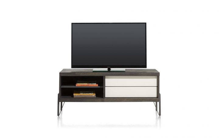 Lowboard Montpellier 140 Cm, 2 Tiroirs, 2 Niches + Led H&h encequiconcerne Magasin Meuble Montpellier