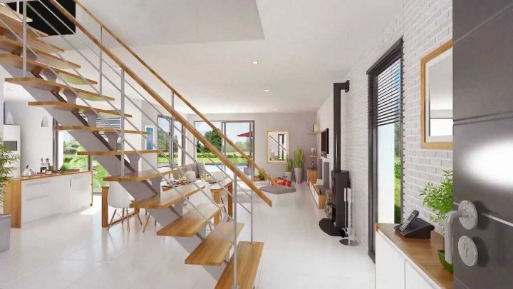 Lumena – Maison Lumineuse À Toit Plat Du Constructeur intérieur Interieur Delamaison